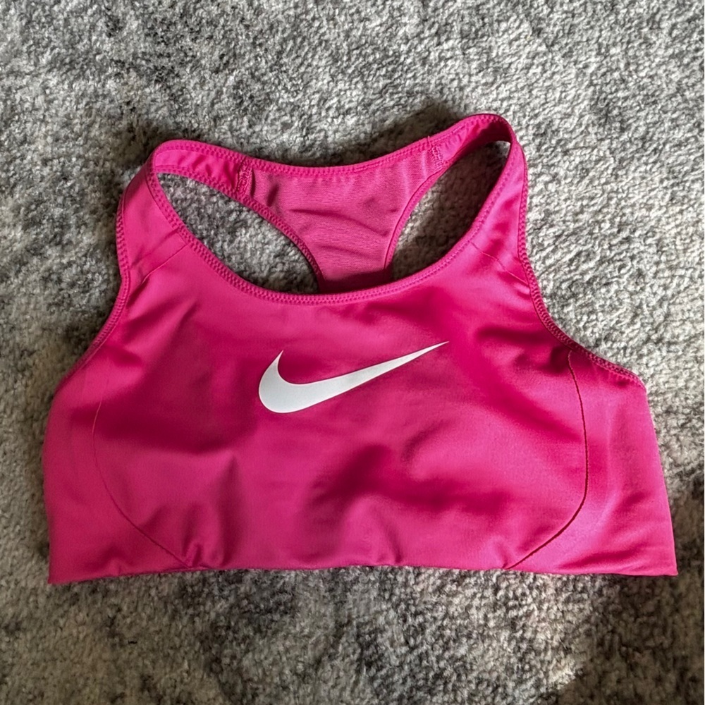 Nike Dri-FIT Pink Racerback Sports Bra Size: M